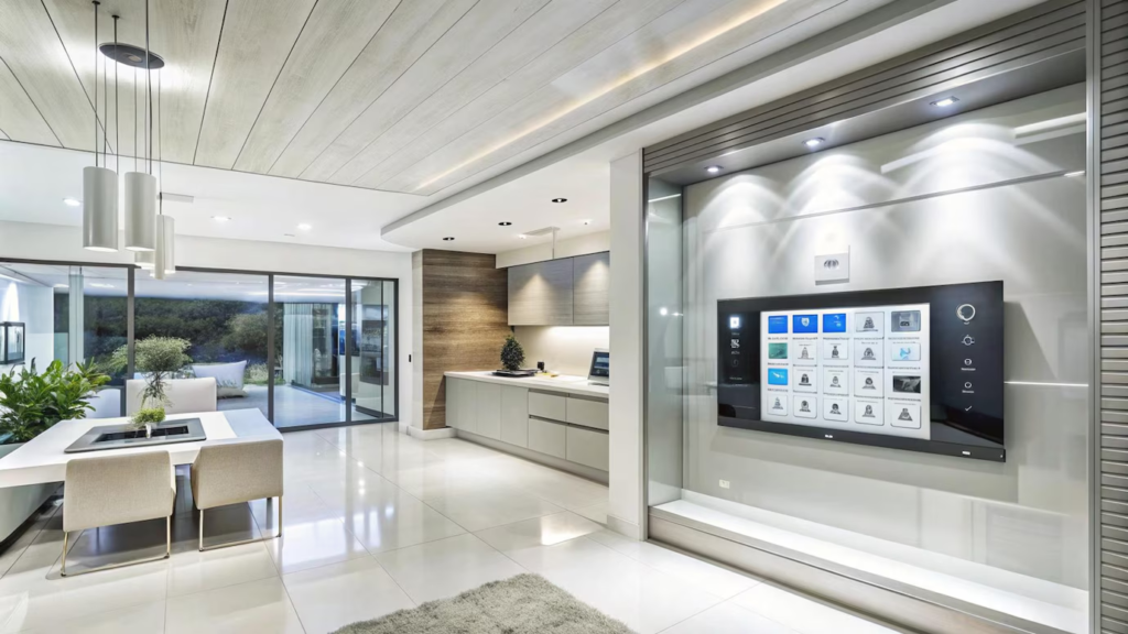 Interior of a modular house