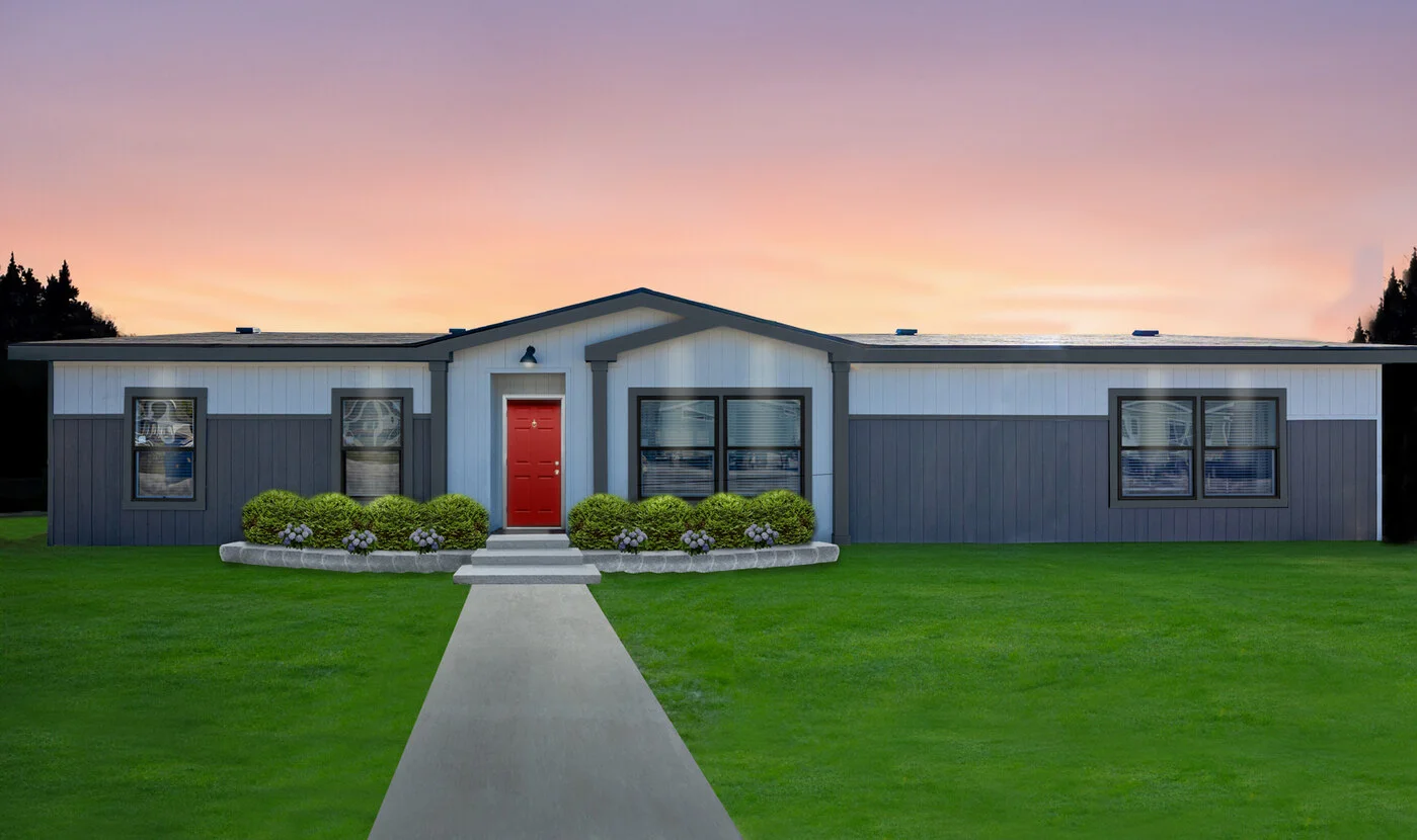 An image of a modern manufactured home