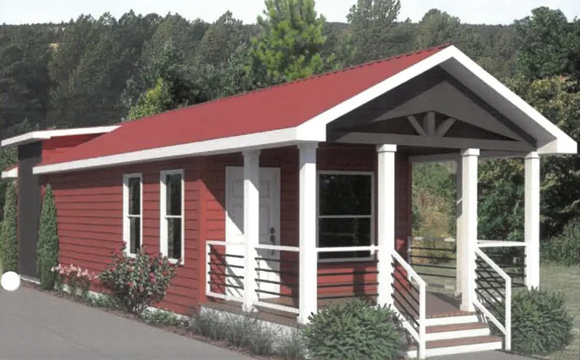 This photo shows a home model. 