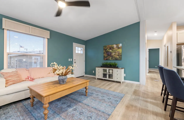 A modern interior of a modular house