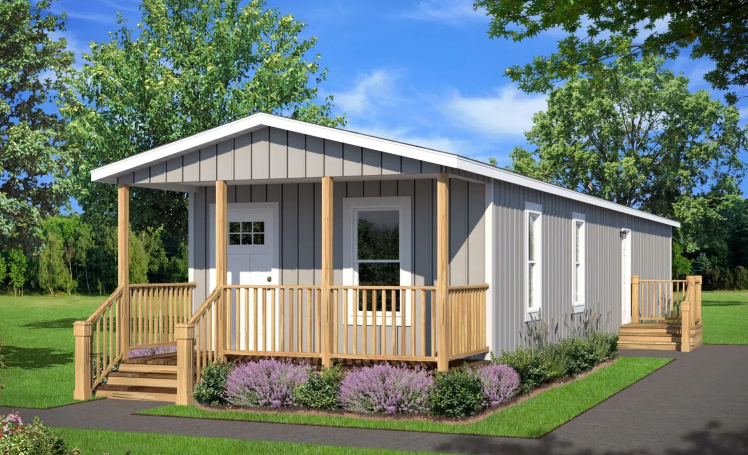 A modern single-wide modular house
