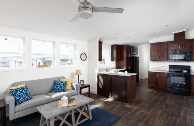 A mobile house's interior