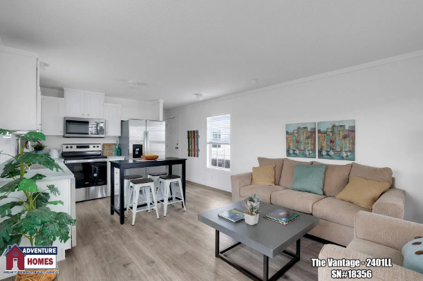 A mobile house's interior