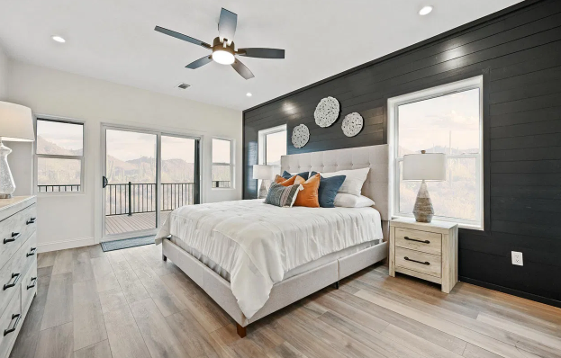 A modern mobile house's interior