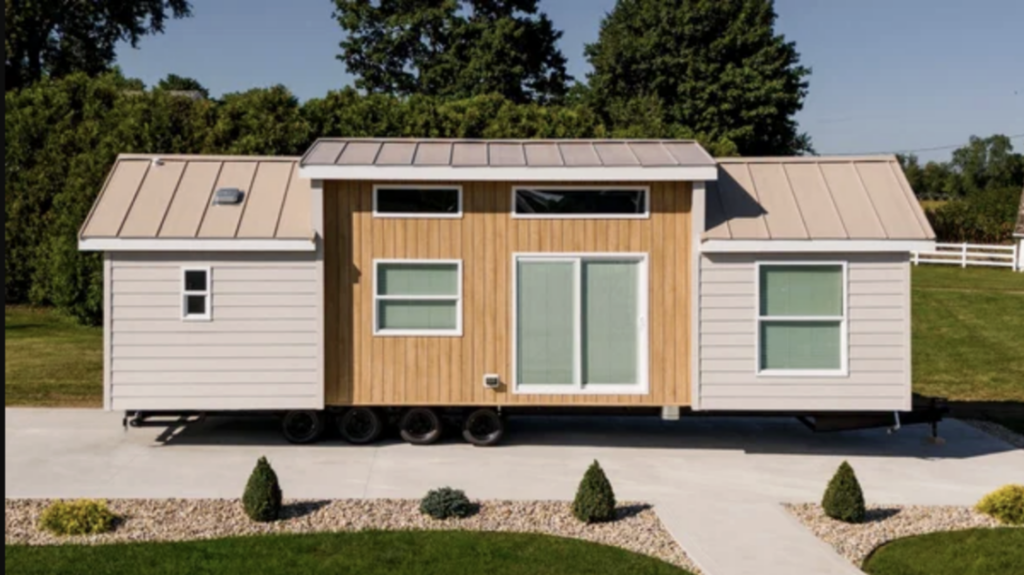 First-time buyers explore exterior structure details before choosing their ideal home confidently. 