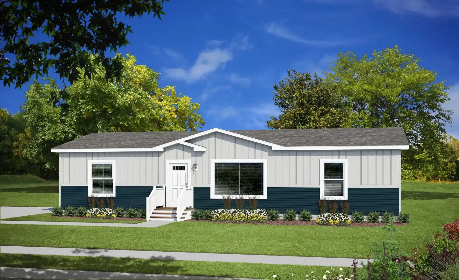 Home on prepared site